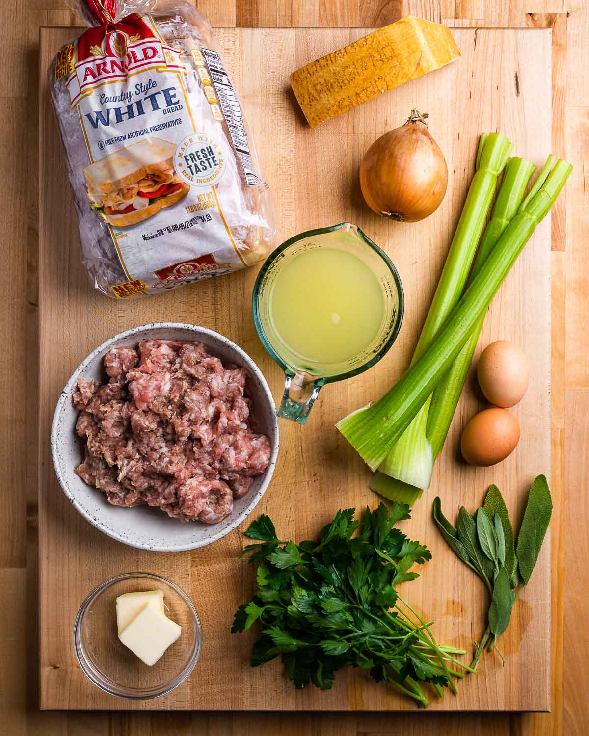 Italian Sausage and Herb Bread Pudding Instructions