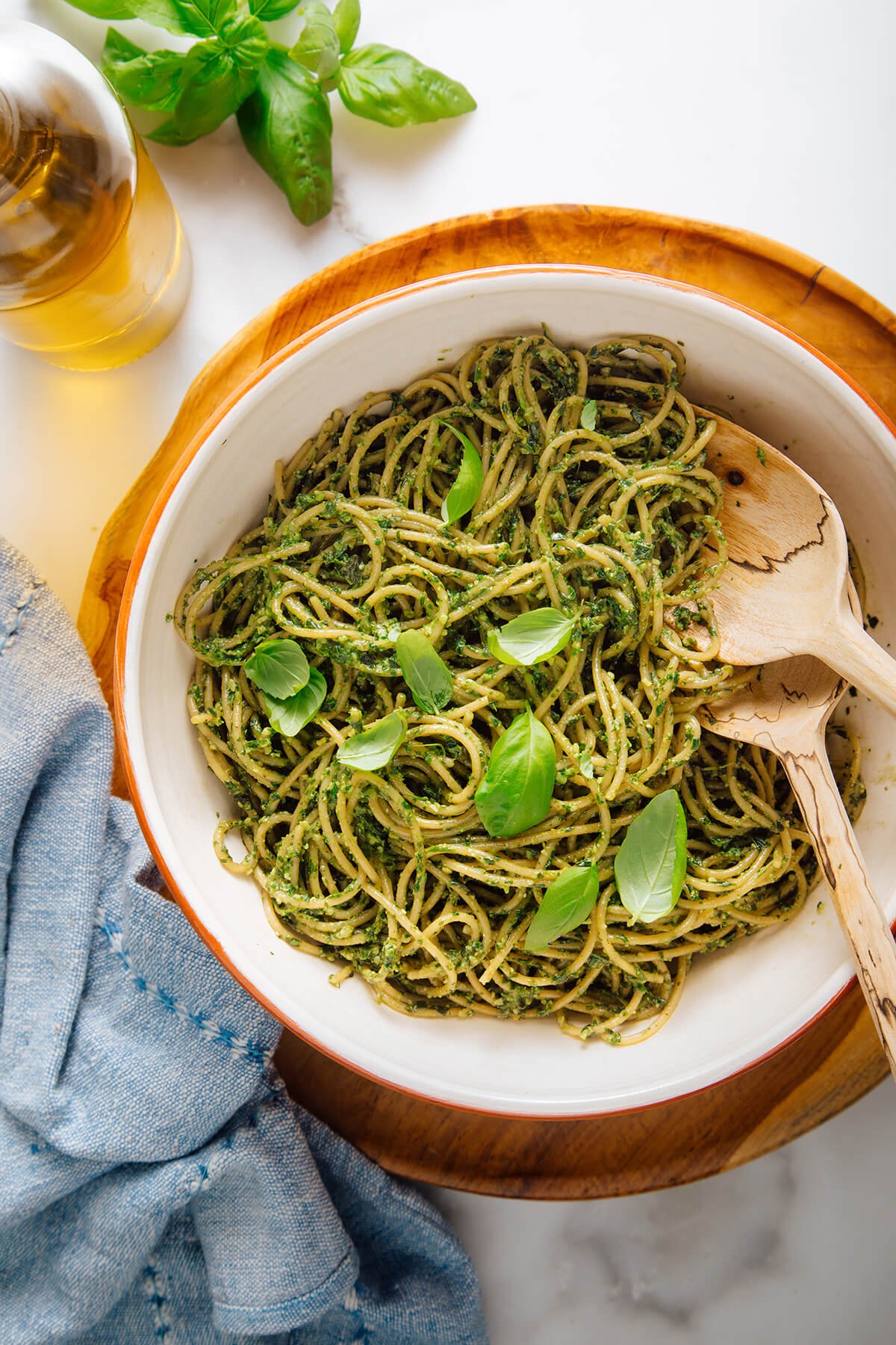 Pasta with Pesto Dressing