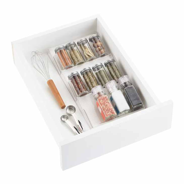 iDesign Linus In-Drawer Spice Rack at The Container Store