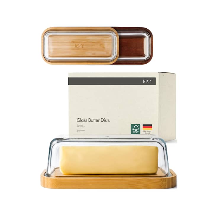 KIVY Glass Butter Dish at Amazon