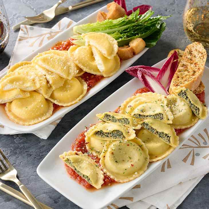 Sergio's 24-ct Burrata or Sausage Ravioli w/ 24-oz Sauce