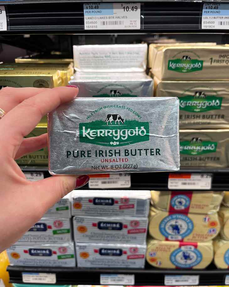 Kerrygold Grass-fed Pure Irish Unsalted Butter Sticks in store