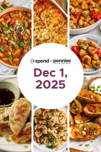 Weekly Meal Schedule for December 1, 2025