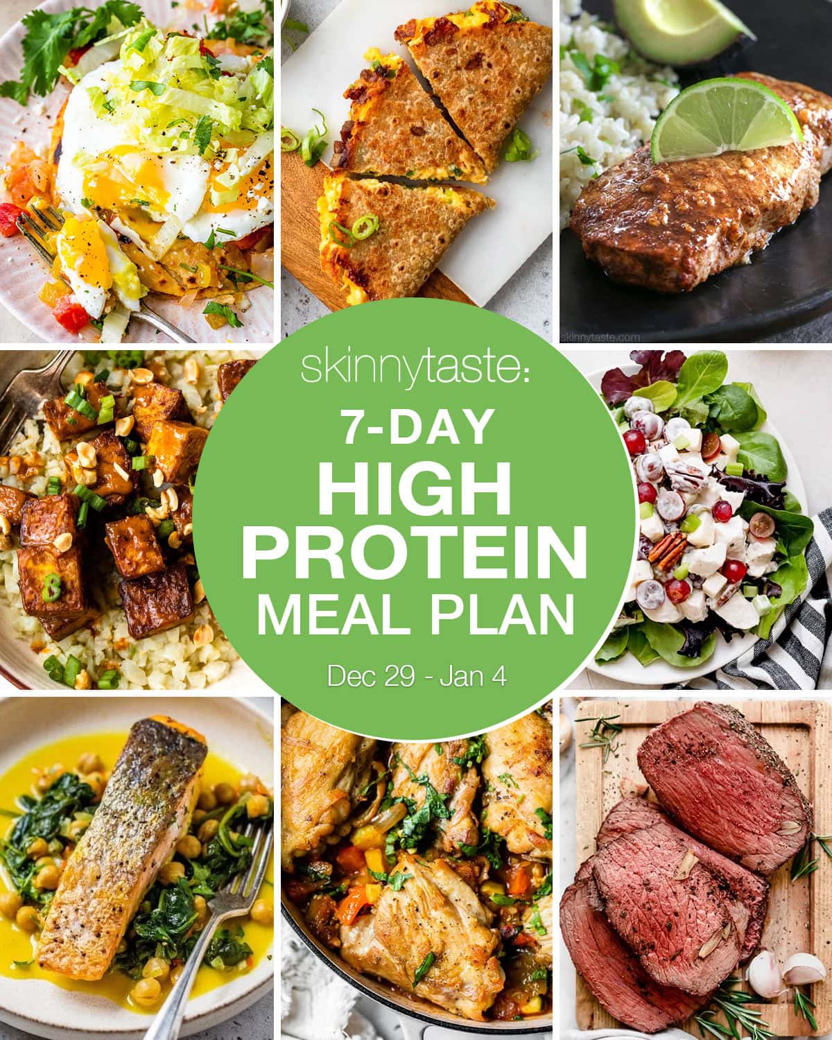 High Protein Meal Plan for One Week