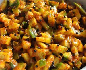 Instant Mango Pickle Recipe: Mamidikaya Menthi Pacchadi