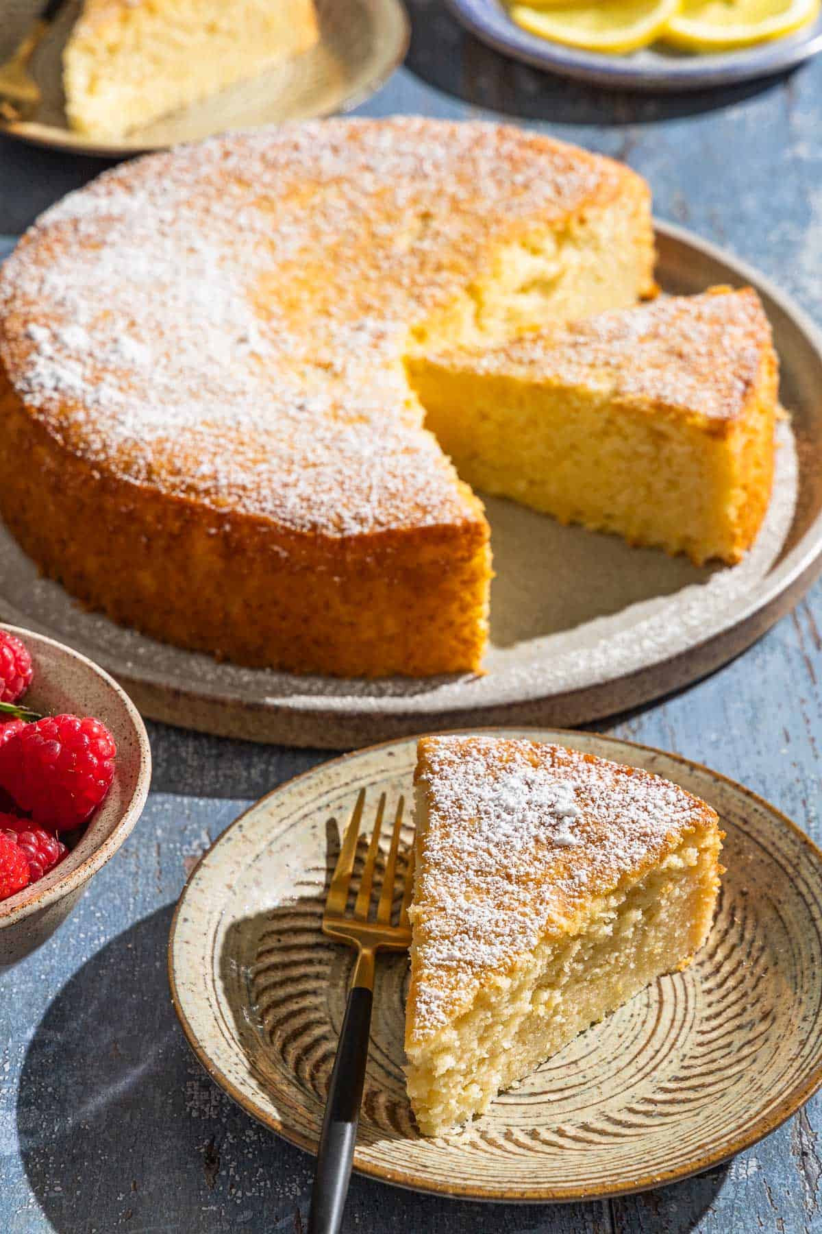 Lemon, Polenta, and Ricotta Cake Instructions