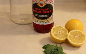 Lemonade Prepared with Rooh Afza Syrup