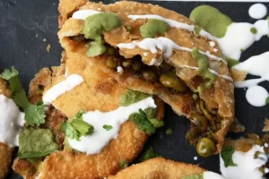 Matar Kachori: A Delectable Indian Treat Stuffed with Seasoned Peas