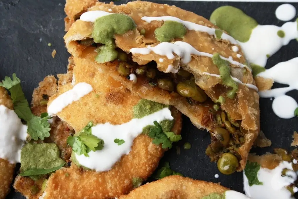 Matar Kachori: A Delectable Indian Treat Stuffed with Seasoned Peas