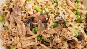Mushroom Fried Rice Dish