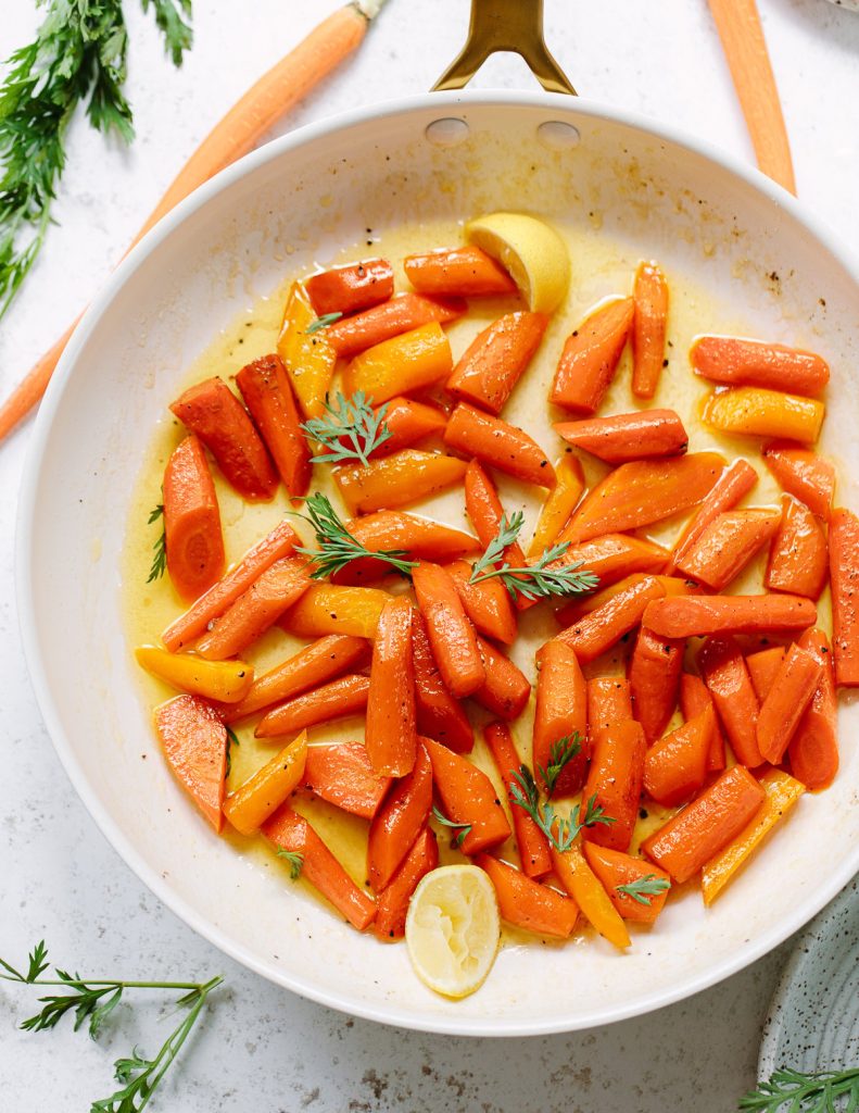 Oven-Roasted Carrots with Crispy Brown Butter Top