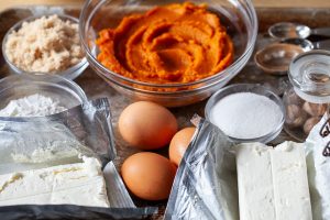 Pumpkin Basque Cheesecake Ingredients