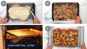 Single-Pan Baked Pizza in the Oven