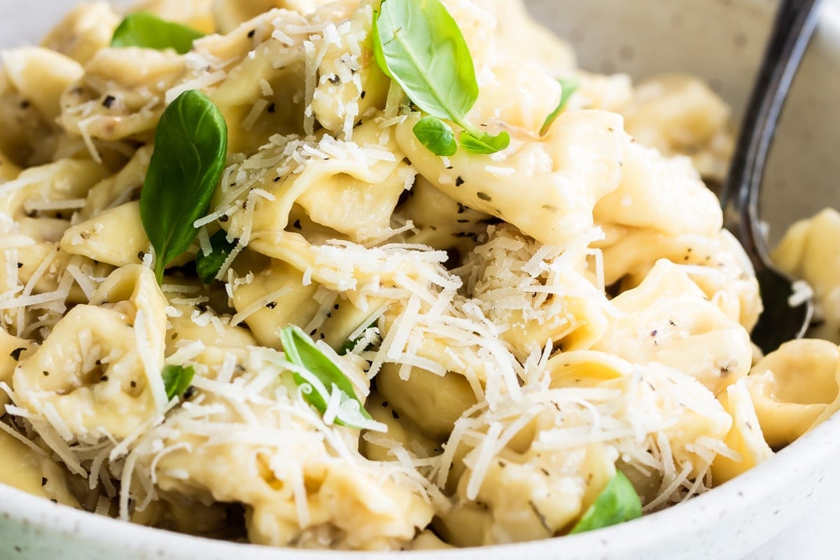 Skillet-Prepared Cheese Tortellini Meal