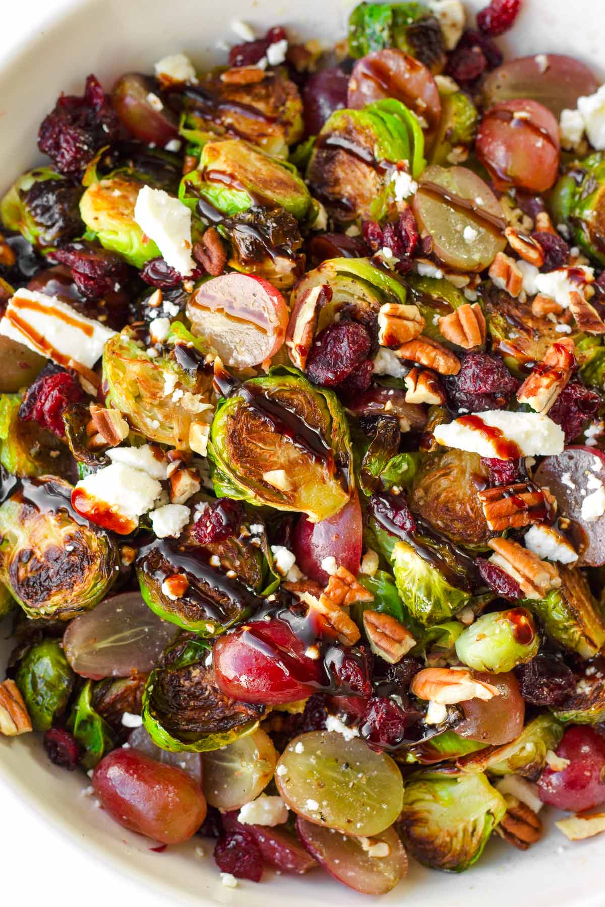 Wild Rice with Toasted Cranberries and Brussels Sprouts
