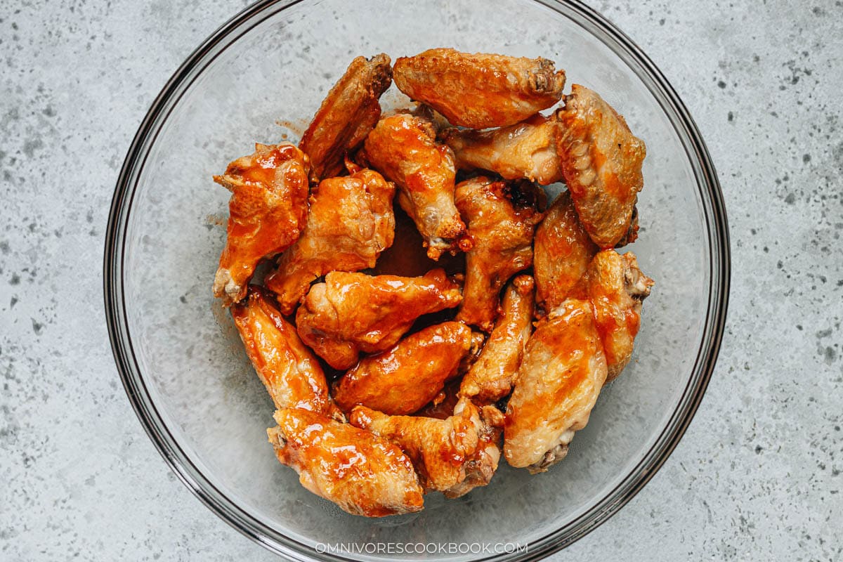 Air Fryer Cauliflower Wings with Honey Sriracha Recipe
