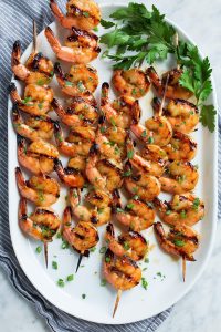 Shrimp Prepared in Honey Garlic Glaze