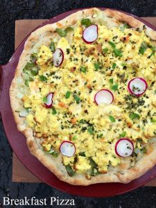 Breakfast Pizza with Scrambled Eggs