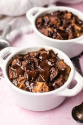 Dark Chocolate Bread Pudding for Two: The Perfect Sweet Treat for a Comfortable Date Evening
