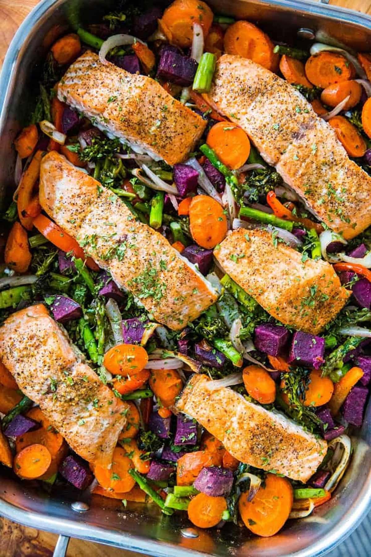 Omega-3-Packed Mediterranean Salmon: Simple Sheet Pan Dinner Recipe