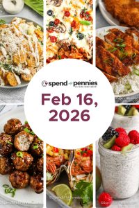 Weekly Meal Schedule for February 16, 2026