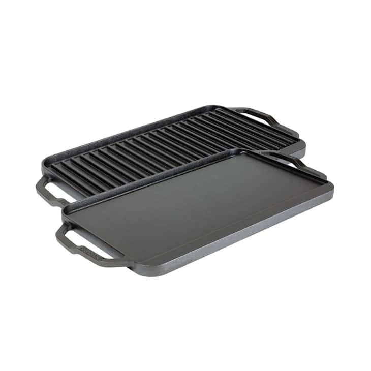 Chef Collection 19.5 x 10 Inch Cast Iron Reversible Grill/Griddle