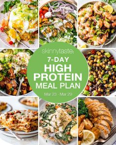 A Detailed 7-Day High-Protein Diet Meal Schedule