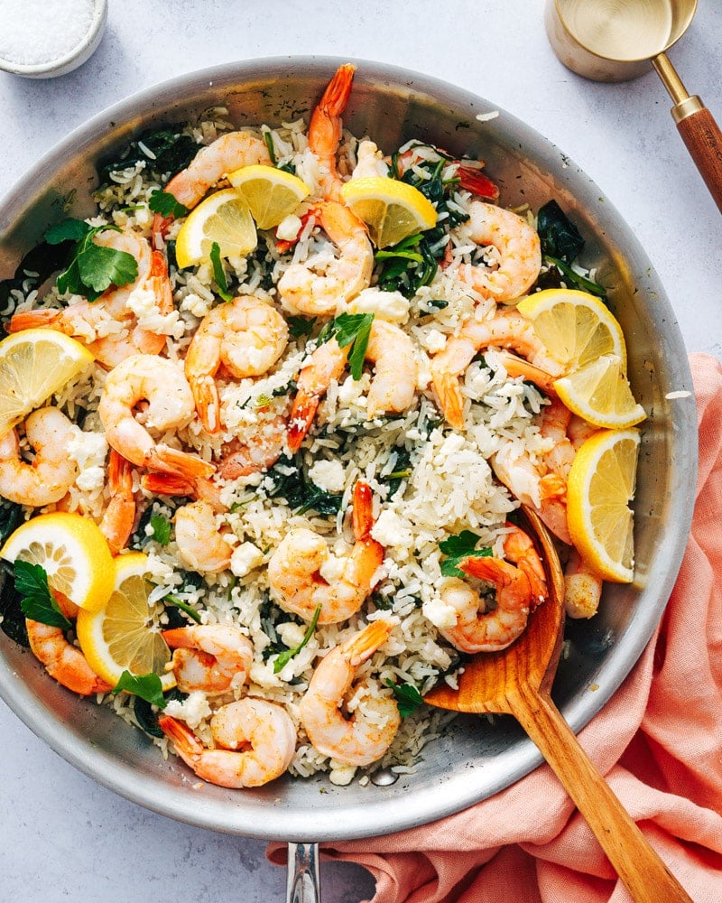 Easy Shrimp and Rice Skillet Dish
