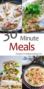 Fast and Simple Dishes Prepared in 30 Minutes