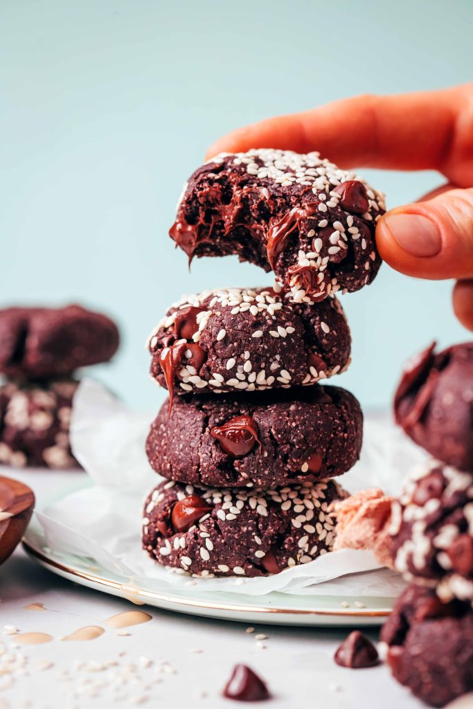 One-Bowl Chewy Chocolate Tahini Cookies Recipe