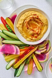 Roasted Carrot Hummus: An Eye-Catching and Tasty Easter Starter