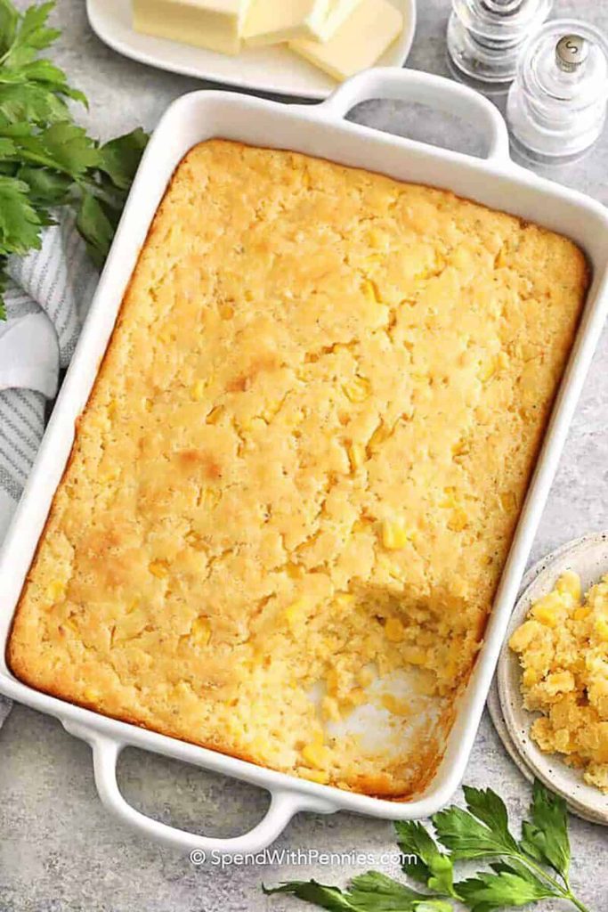Six-Component Creamy Corn Casserole Recipe
