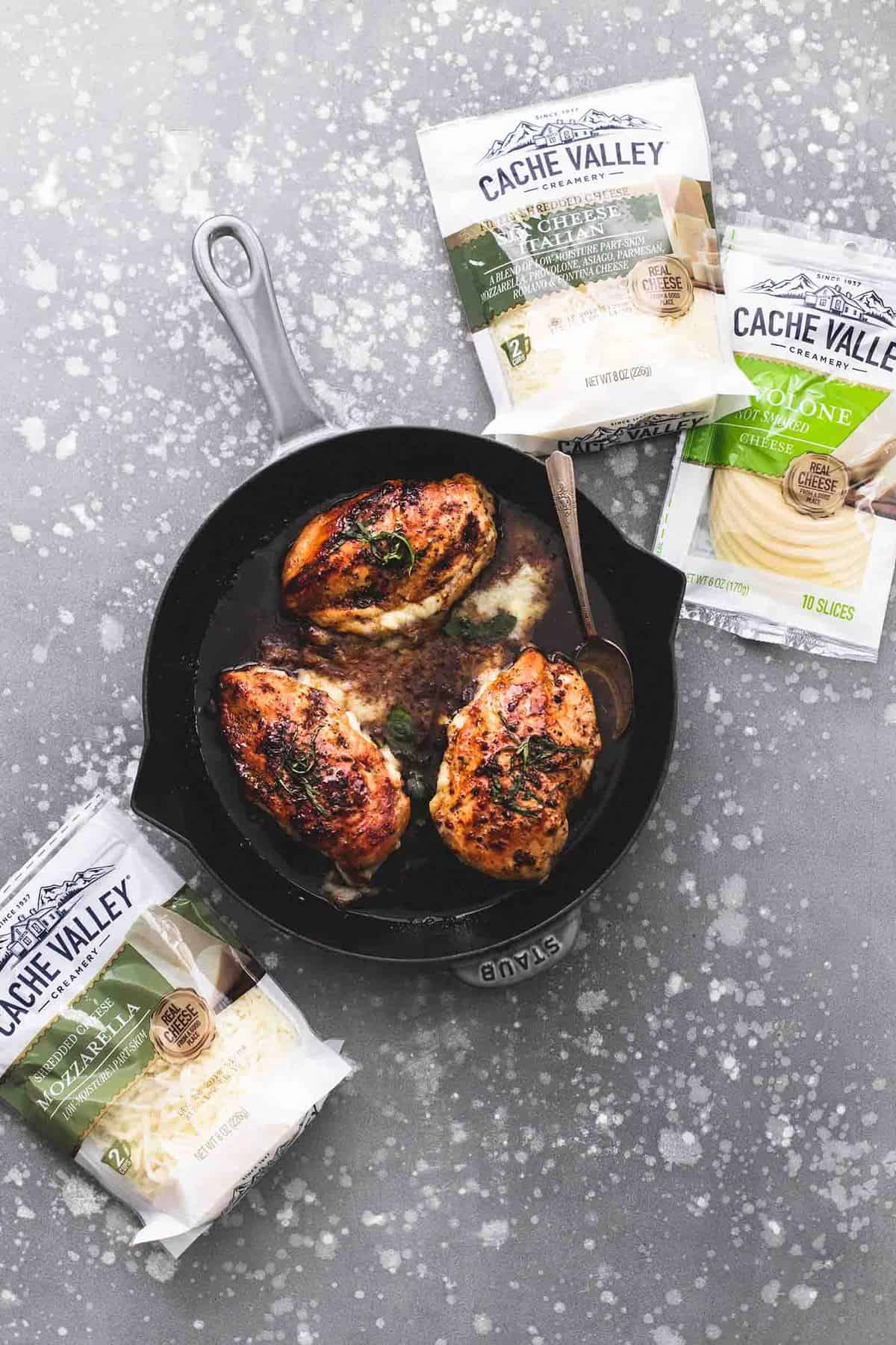 Skillet Chicken Dish with Gooey Balsamic Glaze