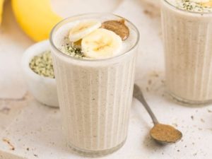 Smoothie Prepared with Oat Milk