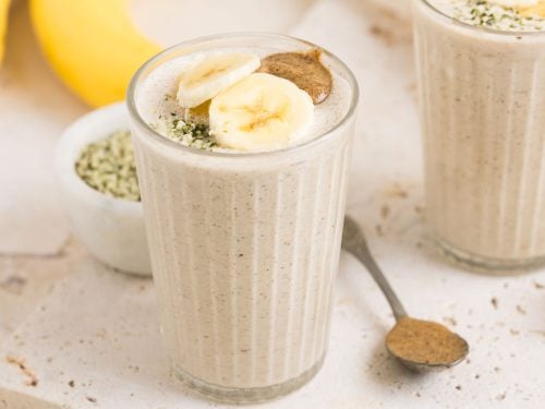 Smoothie Prepared with Oat Milk