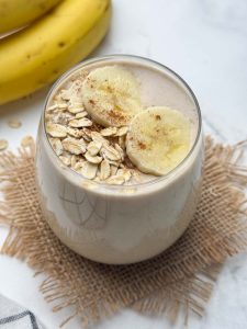 Smoothie Prepared with Oat Milk