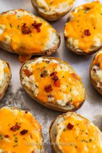 Twice-Baked Potatoes with Silky Filling and Crunchy Skins