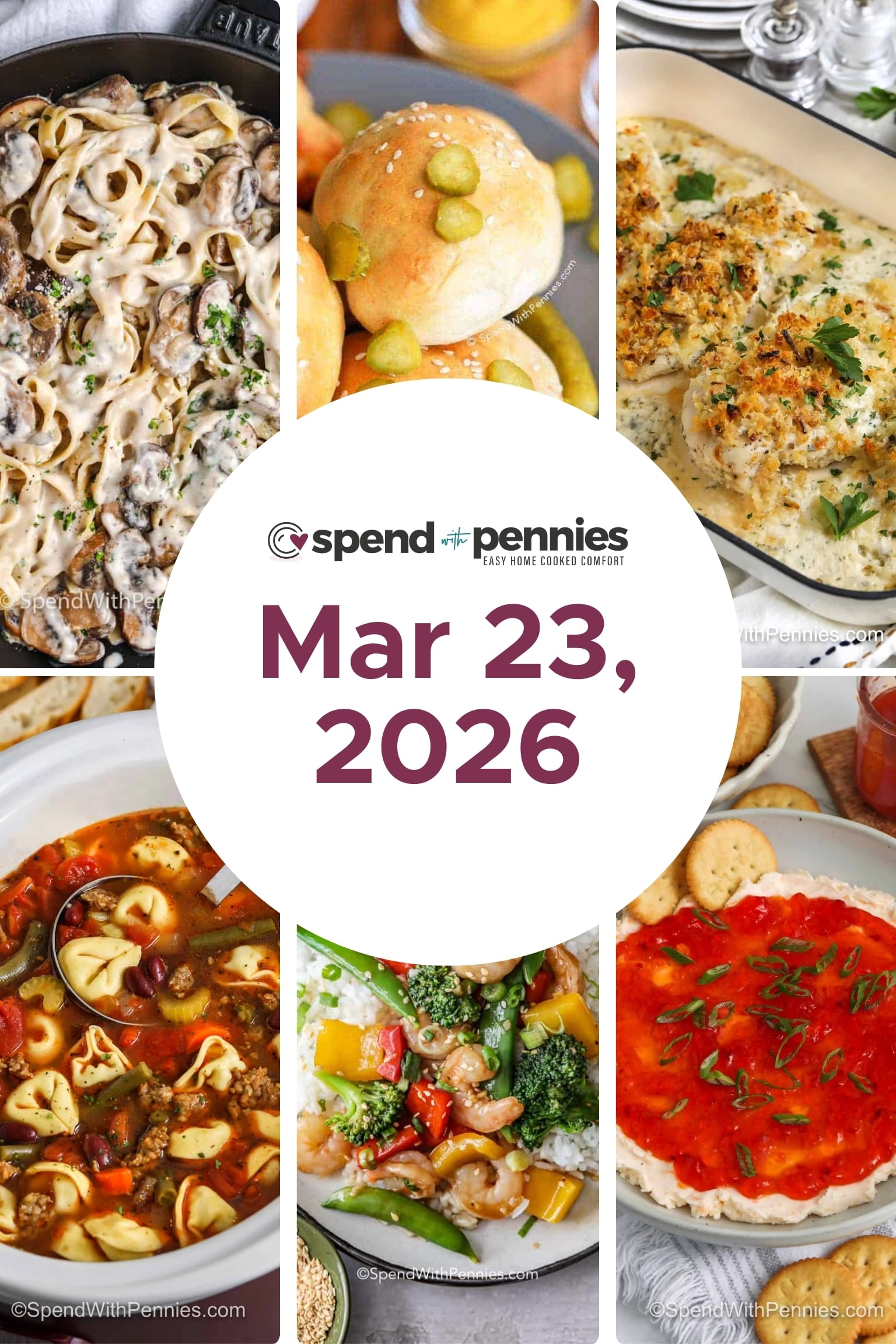 Weekly Meal Schedule for March 23, 2026