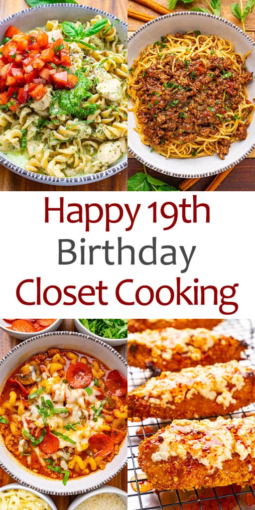 Commemorating 19 Years of Closet Cooking