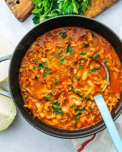 Easy and Fast Cabbage Soup Recipe