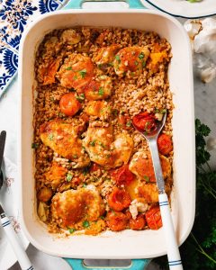 Easy Chicken and Farro Bake Recipe