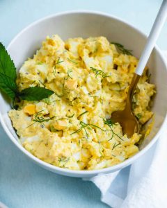 Egg Salad Prepared with Greek Yogurt for a Nutritious Spin
