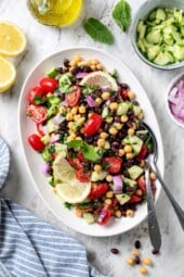 Mediterranean Bean Salad: A No-Cook, High-Fiber Accompaniment for Consistent Delight