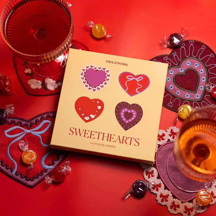 Sweethearts Cocktail Napkins at Piecework Puzzles