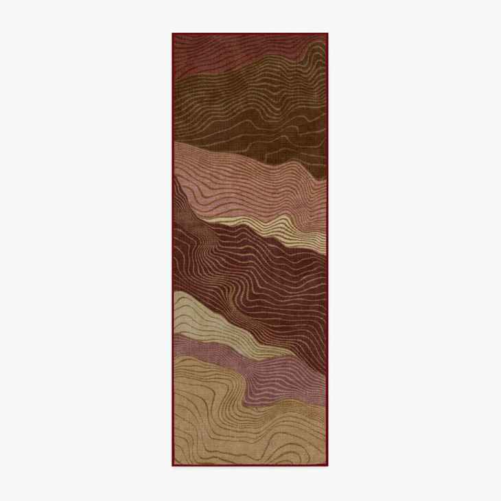 Mirage Rust & Tan Rug, 2.5'x7' at Ruggable