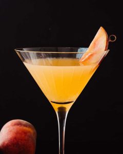 Recipe for a Peach Martini Drink