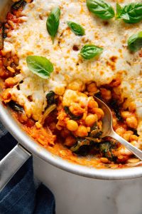 Robust Bean and Tomato Bake with Pizza Tastes
