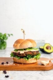 Simple Vegetarian Black Bean Patties with Chipotle Mayo
