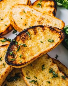 Toasted Bread: Choices for Garlic or Regular Variants