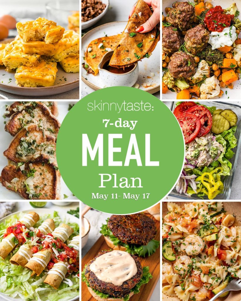7-Day Nutritious Meal Schedule for May 11-17